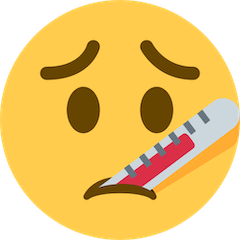 Face With Thermometer Emoji on Twitter