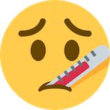 face-with-thermometer Emoji twitter