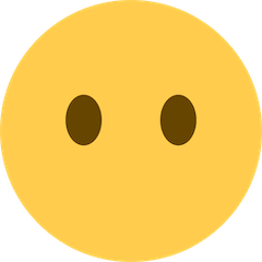 Face Without Mouth Emoji on Twitter