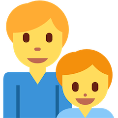👨‍👦 Famiglia con padre e figlio Emoji su Twitter