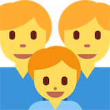 family-man-man-boy Emoji twitter