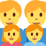 family-man-man-girl-boy Emoji twitter