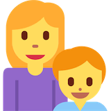 family-woman-boy Emoji twitter
