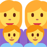 family-woman-woman-boy-boy Emoji twitter