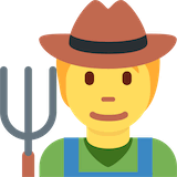 farmer Emoji twitter