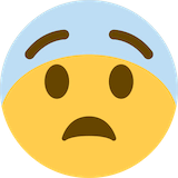 fearful-face Emoji twitter