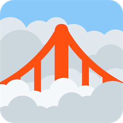🌁 Ponte debaixo de nevoeiro Emoji nos Twitter