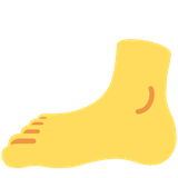 foot Emoji twitter
