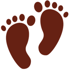Footprints Emoji on Twitter