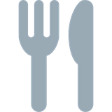 fork-and-knife Emoji twitter