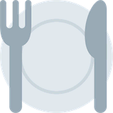 fork-and-knife-with-plate Emoji twitter