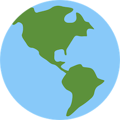 🌎 Globus mit Amerika Emoji auf Twitter