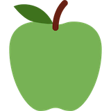 green-apple Emoji twitter