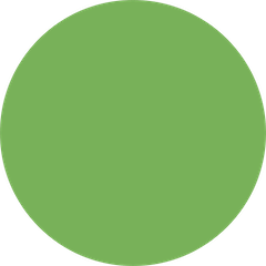 Círculo verde Emoji Twitter