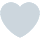grey-heart Emoji twitter