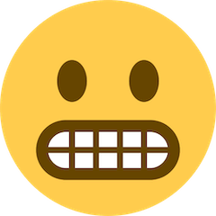 Grimassen schneidendes Gesicht Emoji Twitter