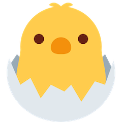 Pollito saliendo del huevo Emoji Twitter