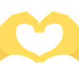 heart-hands Emoji twitter