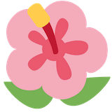 hibiscus Emoji twitter