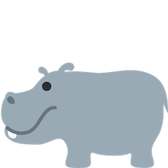 Hipopótamo Emoji Twitter
