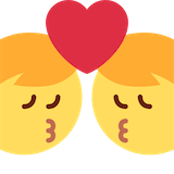 kiss-man-man Emoji twitter