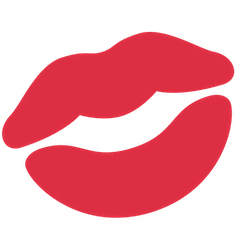 Marca de beso Emoji Twitter