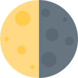 last-quarter-moon Emoji twitter