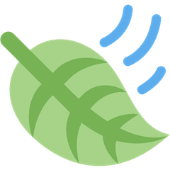 Leaf Fluttering in Wind Emoji on Twitter