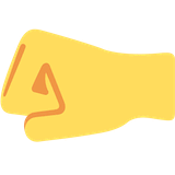 left-facing-fist Emoji twitter
