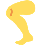 leg Emoji twitter