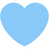 light-blue-heart Emoji twitter