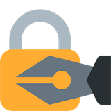 locked-with-pen Emoji twitter