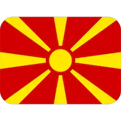 Flagge von Nordmazedonien Emoji Twitter