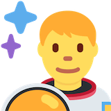 man-astronaut Emoji twitter