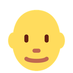 Man: Bald Emoji on Twitter