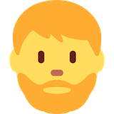 man-beard Emoji twitter