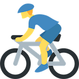 man-biking Emoji twitter