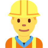 man-construction-worker Emoji twitter