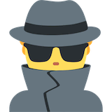 man-detective Emoji twitter