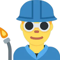 👨‍🏭 Man Factory Worker Emoji on Twitter
