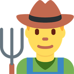 Man Farmer Emoji on Twitter