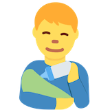 man-feeding-baby Emoji twitter