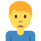 man-frowning Emoji twitter