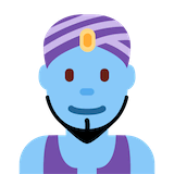man-genie Emoji twitter
