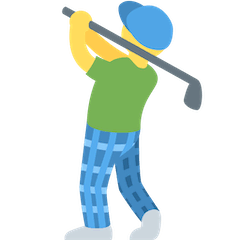 Man Golfing Emoji on Twitter