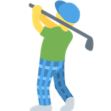 man-golfing Emoji twitter