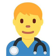 👨‍⚕️ Profissional de saúde (homem) Emoji nos Twitter