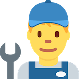 man-mechanic Emoji twitter