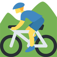🚵‍♂️ Ciclista de bicicleta de montanha (homem) Emoji nos Twitter