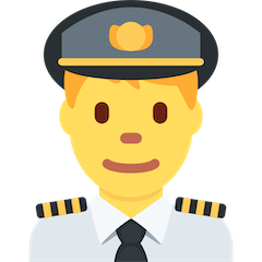 👨‍✈️ ️Man Pilot Emoji on Twitter